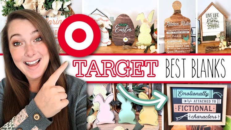 BEST TARGET DOLLAR SPOT BLANKS! | Target Is Stepping Up Their Sign Game!! | EASY Target Decor DIYS