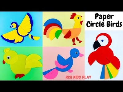 Circle Craft  | Paper circle craft ideas | Easy paper crafts for kids  | Paper Circle Birds