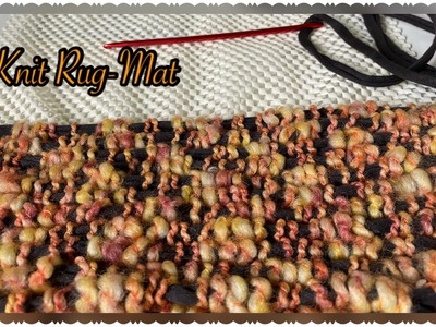 Combed Yarn-Crochet Needle Rug-Mat-Carpet Tutorial.Penye İp ve Tığ İğne İle Paspas Yapımı