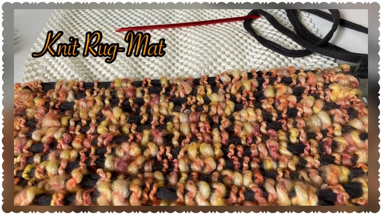 Combed Yarn-Crochet Needle Rug-Mat-Carpet Tutorial.Penye İp ve Tığ İğne İle Paspas Yapımı