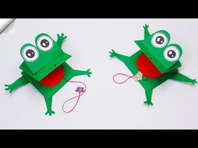 Crazy paper Frog | Moving paper TOYS | Easy paper crafts