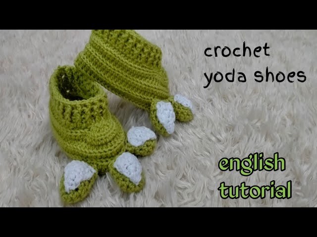 Crochet baby yoda shoes || crochet baby booties for boys.girls || crochet slippers