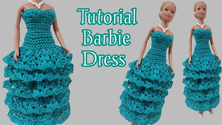 Crochet Barbie Layers dress Tutorial.