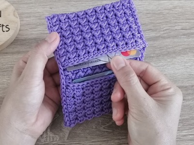 Crochet card holder - Easy and quick to make!! Step by step
