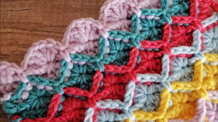 Crochet Double Sided Knitting Pattern - Tığ İşi İki Taraflı Model #knitting #pattern #crochet