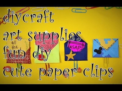 Diy crafts-fun paper clips-fun envelope-how to make paper craft-art supplies-art and craft-handmade