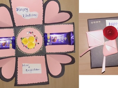 DIY greetings card for birthday |Greetings card tutorial|Chocolate box#chocolatebouquet#greetingcard