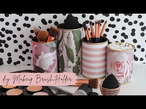 DIY Makeup Brush Holders