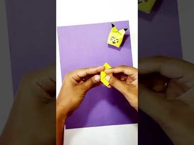 DIY - Paper Pikachu Making #shorts #craftynithiii