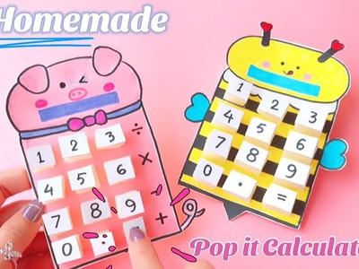 DIY Pop-it Calculator | Fidget Calculator Idea | Paper Crafts #Fidget_Toy #Pop-it_Calculator