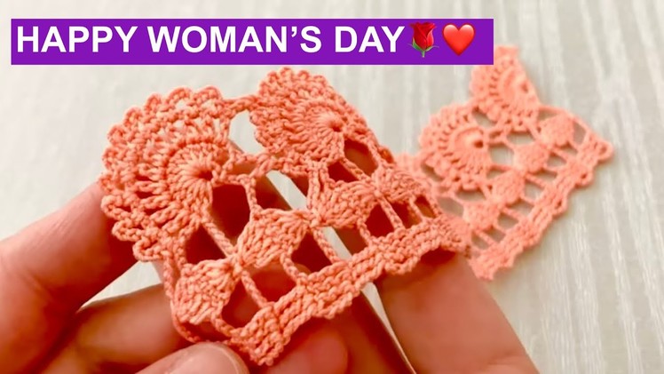 EASY AND SWEET CROCHET BORDER LACE PATTERN with Its Different Look