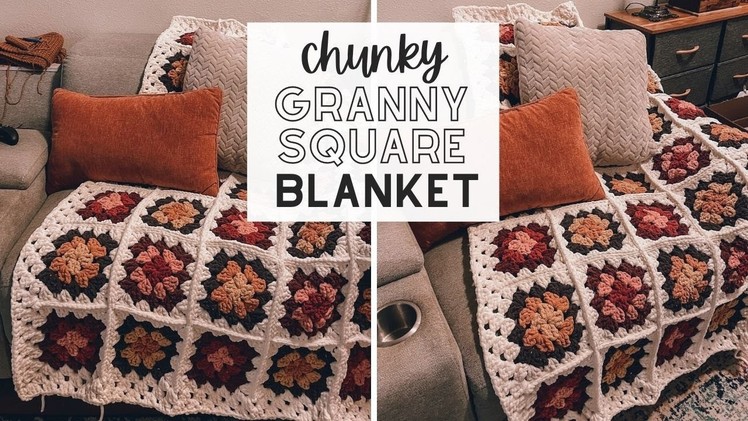 Easy Crochet Granny Square Blanket for Beginners