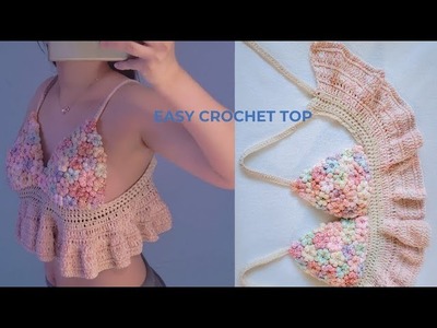 Easy crochet top tutorial Beginner friendly | all size