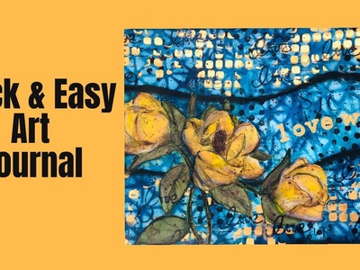 Easy Mixed Media Art Journal Tutorial- Lots of Techniques
