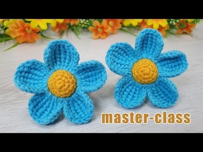 ???? GIFT FOR GIRL |???? Crochet flower |???? Flowers scrunchie |???? FLOWER BROOCH |???? Crochet for beginners ????