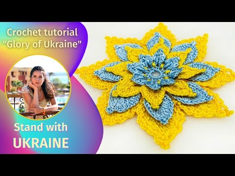 "Glory of Ukraine" watch crochet tutorial and support Ukrainian children affected by the war