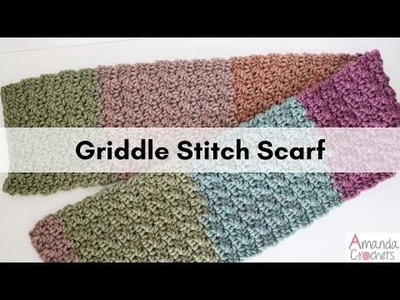 Griddle Stitch Scarf | Crochet Scarf | Beginner Crochet Tutorial