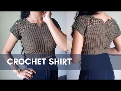 How to Crochet a Mesh Shirt (Summer Crop Top Tutorial)