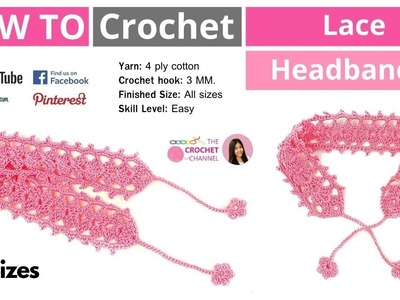 How to Crochet Lace Motif Headband The most Beautiful & Very Easy Crochet Headband Tutorial ????????????????????