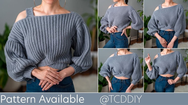 How to Crochet: Single Strap Sweater | Pattern & Tutorial DIY