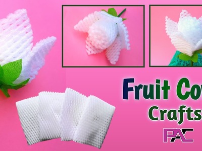 How To Make Flower With Apple Cover ???? Fruit Net Cover Flower