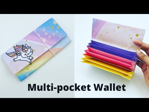 ????How To Make Multi-pocket Paper Wallet. Origami Wallet. Paper Craft. Handmade Gift Ideas #diy