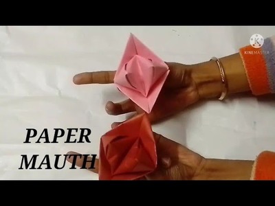 How to make paper finger mauth paper toy |Easy paper crafts|PRATEEK CREATION.