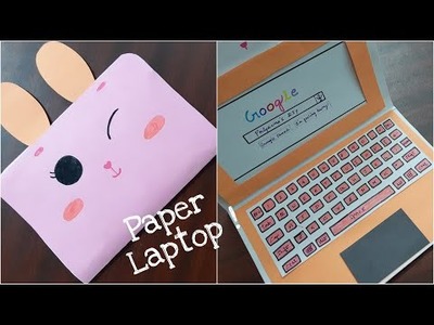 How to make paper laptop | Paper craft ideas tamil | Priyauma's diy