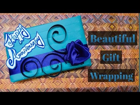 How to Wrapping a Gift| Gift Wrapping Tutorial| Gift packing| Pleated Gift Wrapping|Easy Paper craft