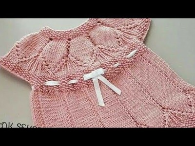 Marvelous and New Hand Knitting Baby Frocks Design