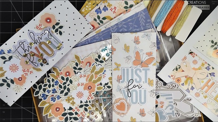 NEW! Diamond Press "Friendship" Slimline Card Kit Review Tutorial! Gorgeous Designs & Color Palette!