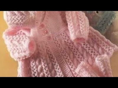 New stylish hand knitting baby sweater