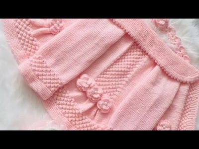 New trendy and very beautiful hand knitting and hand crochet baby Cardigan design