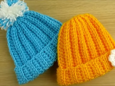Newborn hat crochet for beginners baby beanie