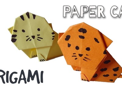 Origami Cat easy DIY paper crafts |  How to make Easy Paper cat for kids | Paper Cat