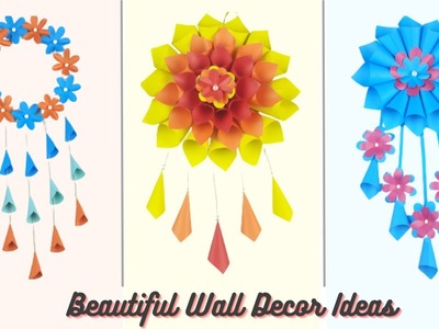 Paper Wall Decor Ideas Top 3 | Paper Crafts | Room & Party Wall Hanging | DIY Craft | Decorations