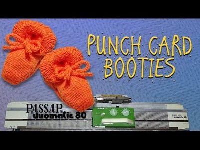 Punch Card Baby Booties For Passap DM80