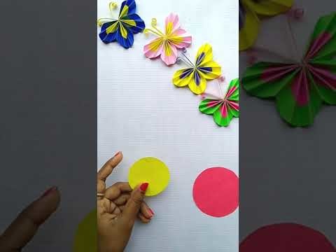 #short: Origami Paper Craft Ideas!! DIY Paper Butterfly Easy!! #viral #origami