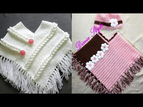 #Shorts, Most Attractive And Beautiful Crochet Baby Poncho Design Collection, Crochet Pattern Ideas
