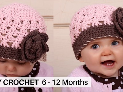 Simple crochet beanie pattern! 6 to 12 Months Just in time for the warm weather