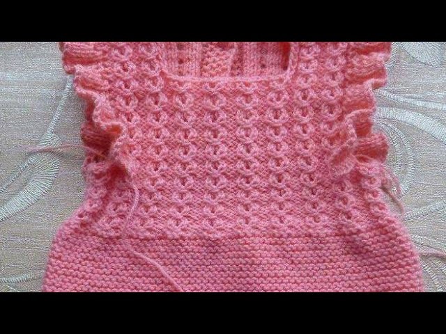 Stylish and beautiful hand knitting baby sweater design