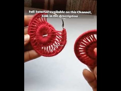 Super easy crochet hoop earrings | Tutorial available on my channel ????