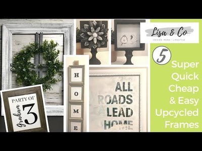 Super Quick, Cheap & Easy Upcycled Frames  ||  Transforming Thrifted Frames  ||  Part 1