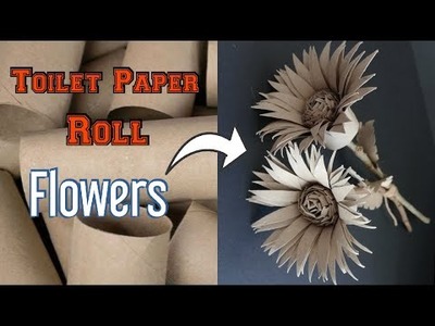 TOILET PAPER.PAPER TOWEL TUBE ????FLOWER???? | SPRING CRAFTS | ♻️RECYCLING DIY SERIES♻️