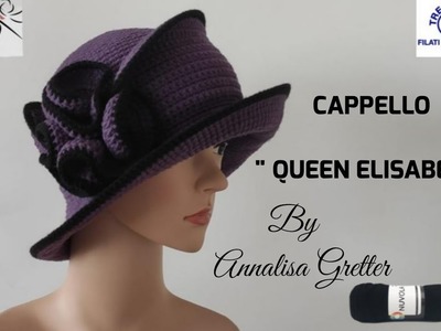 Tutorial cappello "Queen Elizabeth". "Queen Elizabeth" hat crochet tutorial