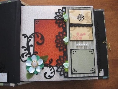 Tutorial Part 1 - 8x8 Interactive Scrapbook Mini Album (Intro, Page 1)