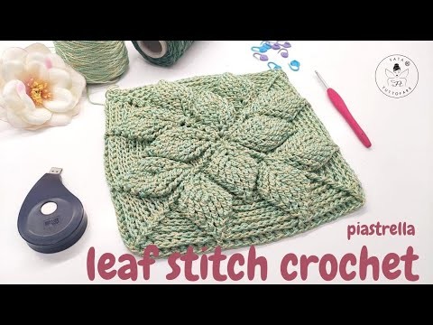 TUTORIAL: Zainetto Leaf stitch crochet parte 1