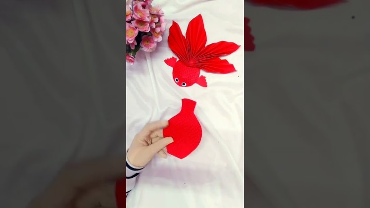 Unbelievable 3D Goldfish Craft.Best out of waste paper crafts #shorts #goldfish #fish #craft #diy