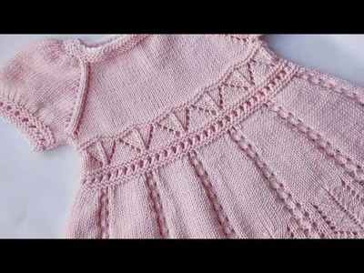 Very beautiful hand knitting baby sweater design