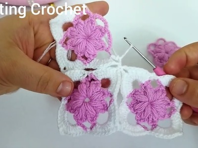 Very beautiful motif flower knitting pattern. verybeautifulmotifflowerknittingpattern